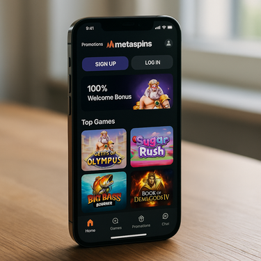 Metaspins - Optimierte Mobile-Erfahrung - Smartphone Interface
